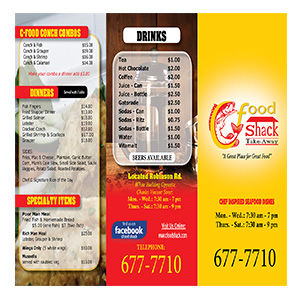 C-Food Shack Menu